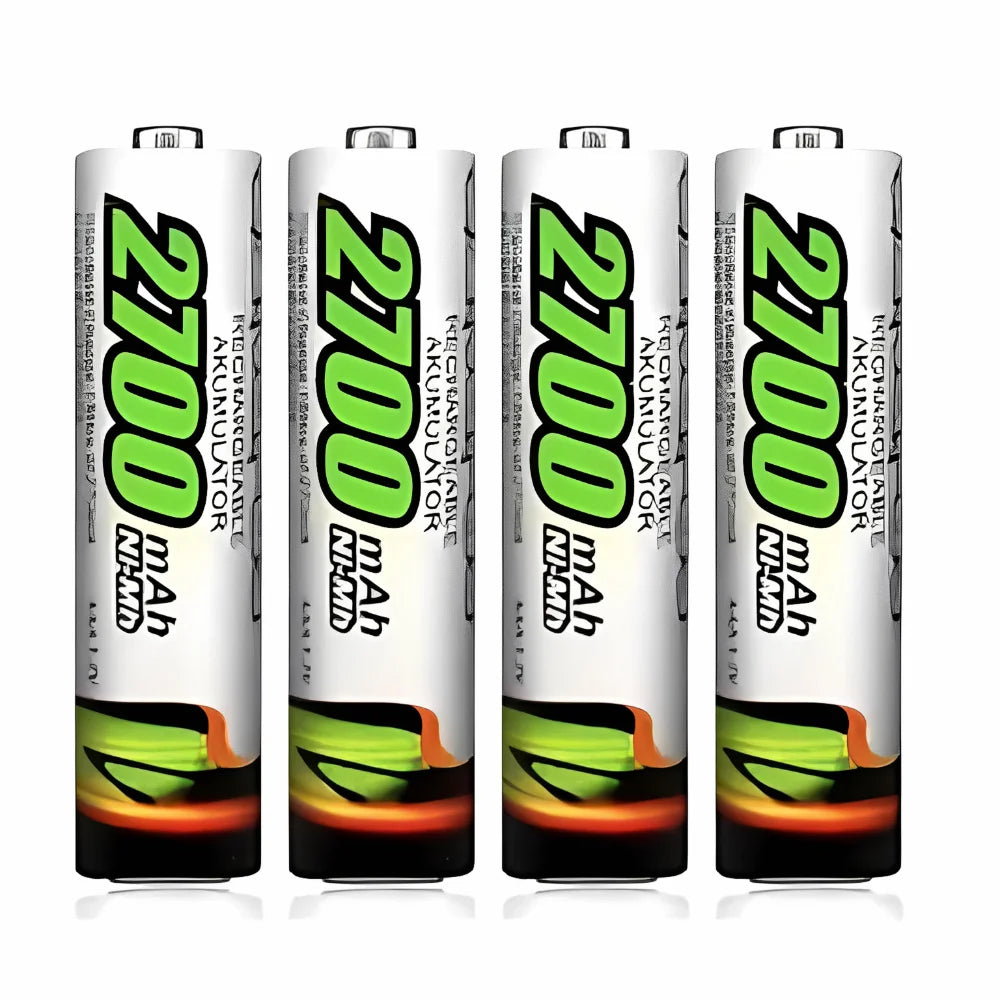 4 Batteries AAA Rechargeable Battery 2700 Mah Durable Cartela