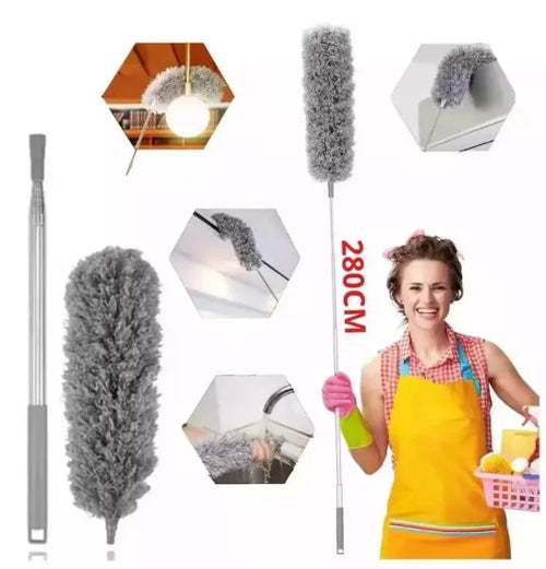 2.8m Microfiber Cleaning Powder Dop With Washable Extender and Retractable Cable-Neverdie Stor