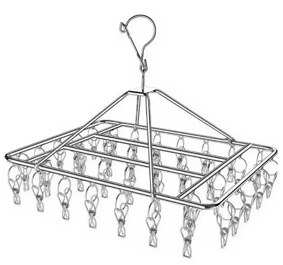 40 Clips Clothesline Inox Practical and Retractable Fasteners-Neverdie Store