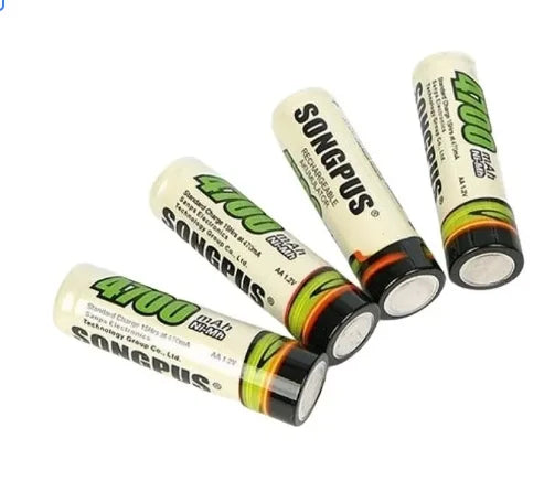 4 Batteries Rechargeable AAA 2700 In The Blister Ideal For Varios Rechargeable Device