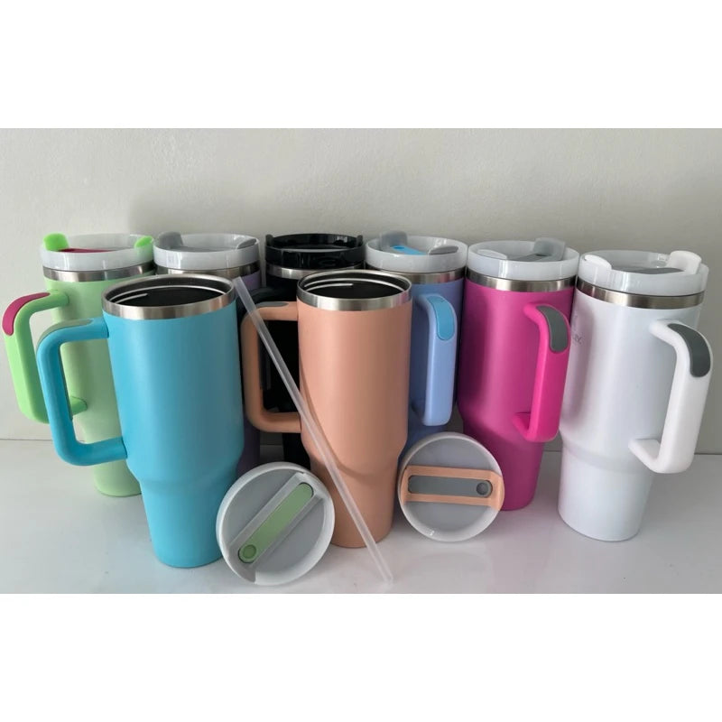 Caneca Copo Térmica Inox 1200Ml Garrafa Térmica Inoxidável com tampa canudo