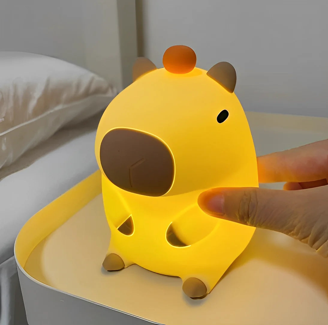 Luminaria Abajur Capivara Led com pilha Para Criança e Decorações - Neverdie Store