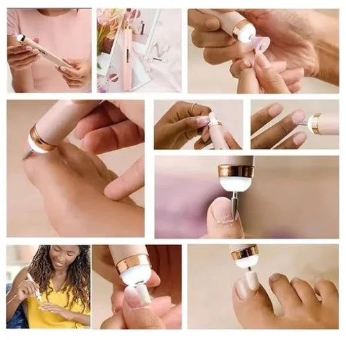 5 in 1 Portable Rechargeable Wireless Electric Nail Sander Manicure Cuticle Remover Pedicure-Neverdie Store