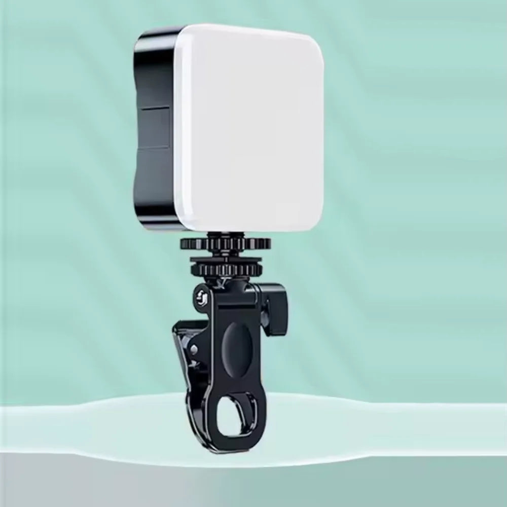 Portable LED Video Light for Cell Phone Camera with Fill Panel