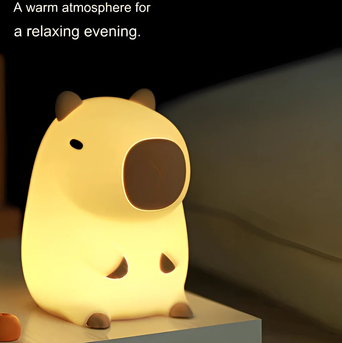 Luminaria Abajur Capivara Led com pilha Para Criança e Decorações - Neverdie Store