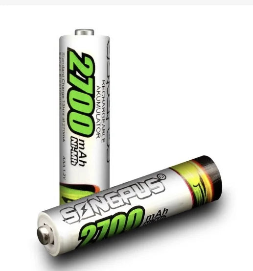 4 Batteries Rechargeable AAA 2700 In The Blister Ideal For Varios Rechargeable Device