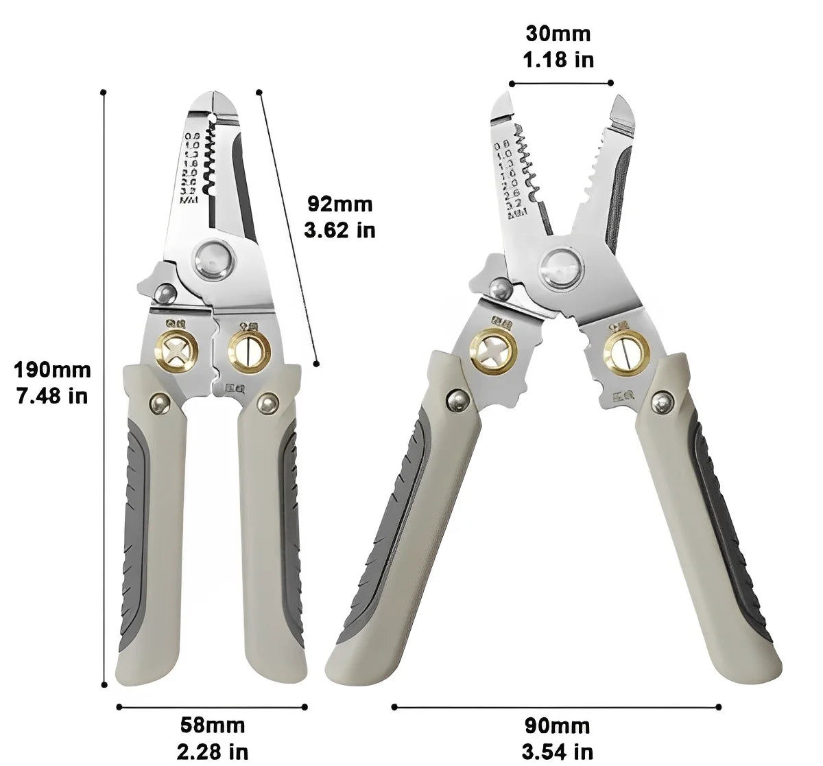Multifunctional Wire Stripper Repair Tool Stripper Crimper Cable Cutter Stripper Crimping Pliers-Neverdie store