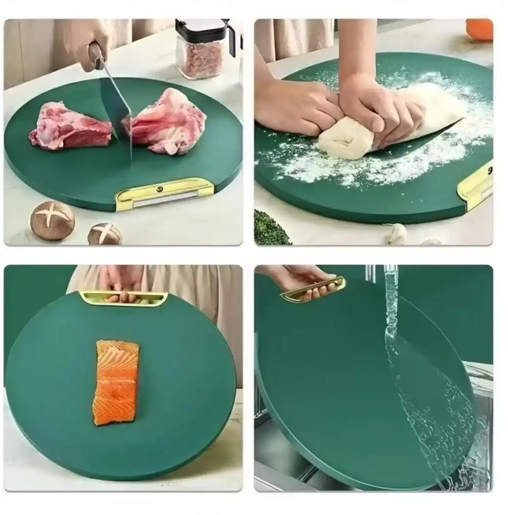 Tábua de Corte Antibacteriana Resistente De Mofo Com Alça Anti-Rachaduras, Cozinha