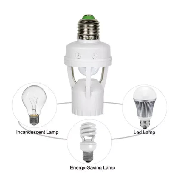 Presence Sensor With Photocell For E27 Socket Lamp