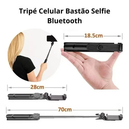ZJ-107 Portable And Modern Bluetooth Selfie Stick Mobile Phone Tripod