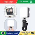 LED Selfie Light with White Shades | Clip for Mobile Phone and Notebook