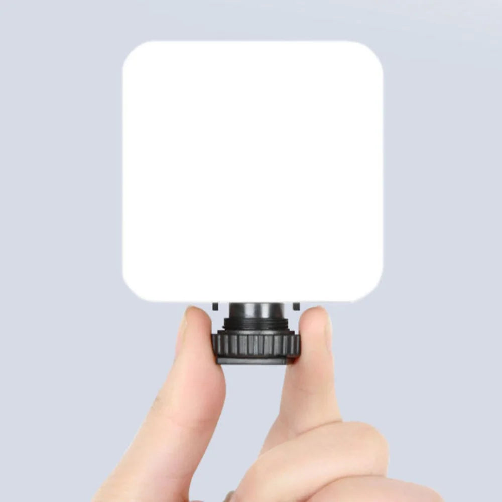 LED Selfie Light with White Shades | Clip for Mobile Phone and Notebook