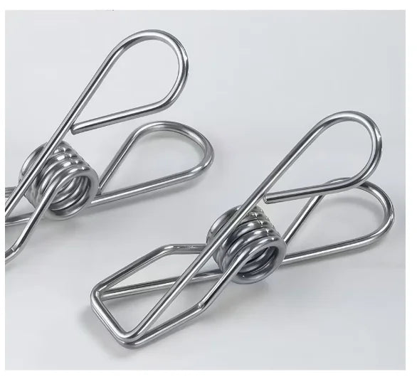 40 Clips Clothesline Inox Practical and Retractable Fasteners-Neverdie Store