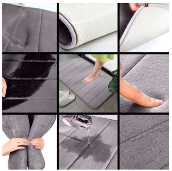 Memory Foam Cushion Non-Slip Embossed Bathroom Mat-Neverdie Store
