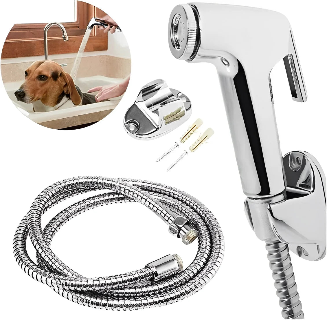 Chrome Toilet Shower 100% Full Luxury Metal Inox - Neverdie Store