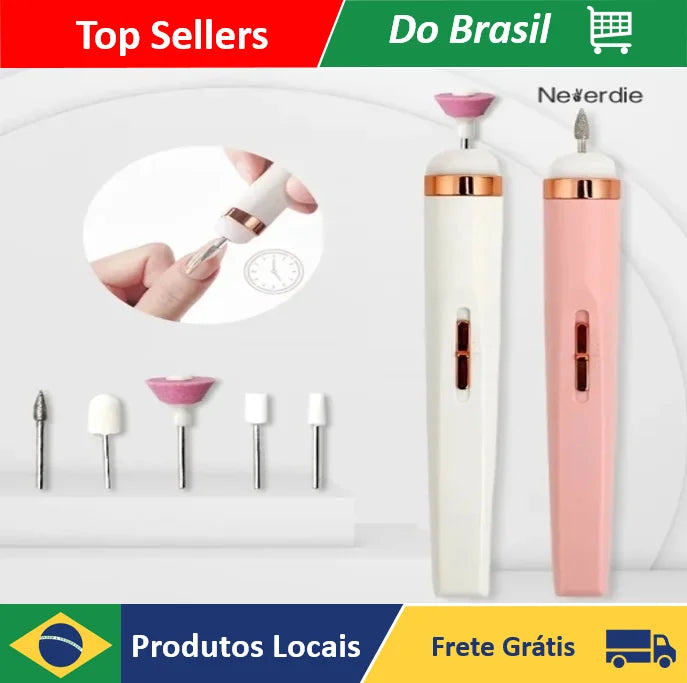 5 in 1 Portable Rechargeable Wireless Electric Nail Sander Manicure Cuticle Remover Pedicure-Neverdie Store