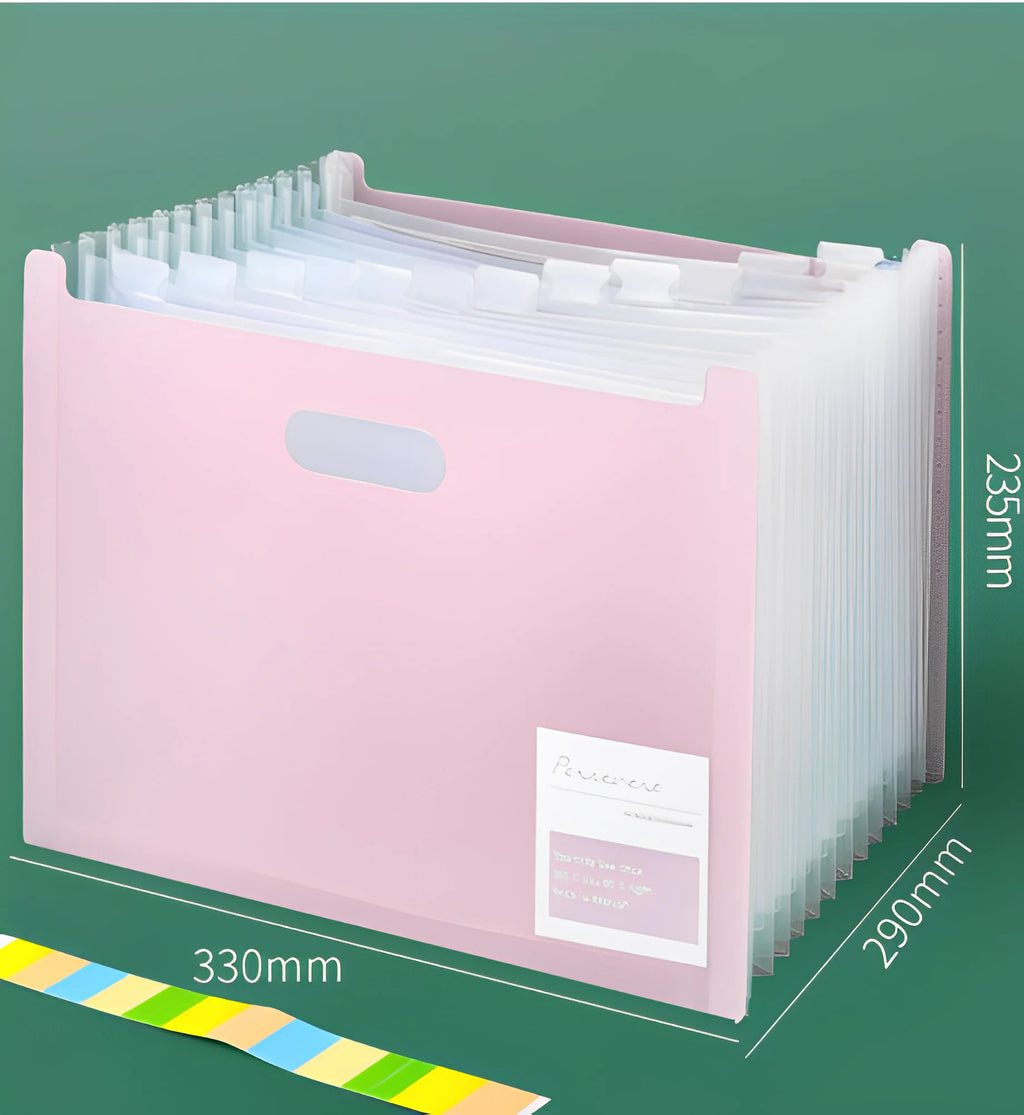 12 Partitions Folder Multi-Purpose Sanfonated Document Organizer-Neverdie Store
