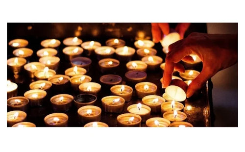 50 Paraffin Chaud Candles With Bracket Decorative Valentine's Day Floating Wedding Aluminum