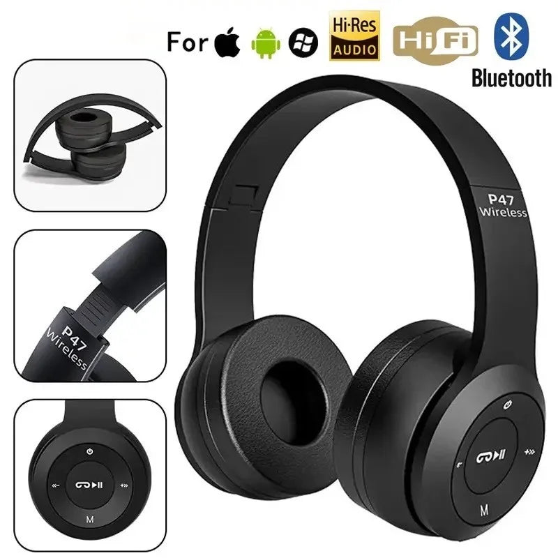 P47 Wireless Bluetooth Earphone 5.0 Micro Sd Headphone