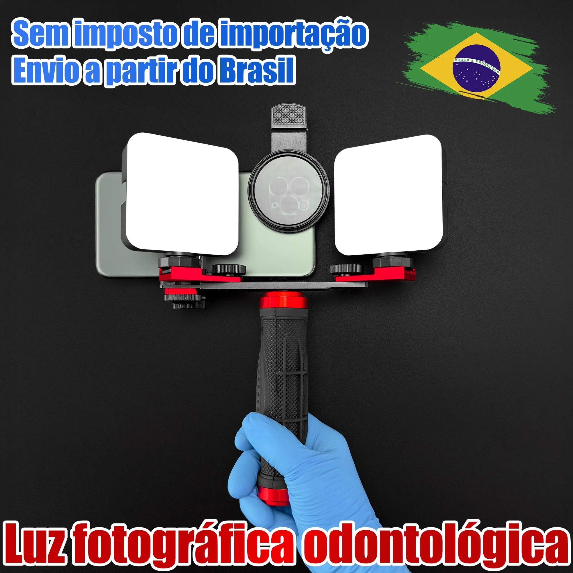 Dental Photography Light Kit Phone Compatible Dentist Teeth & Dentures Photo Lighting Dental Phone Light