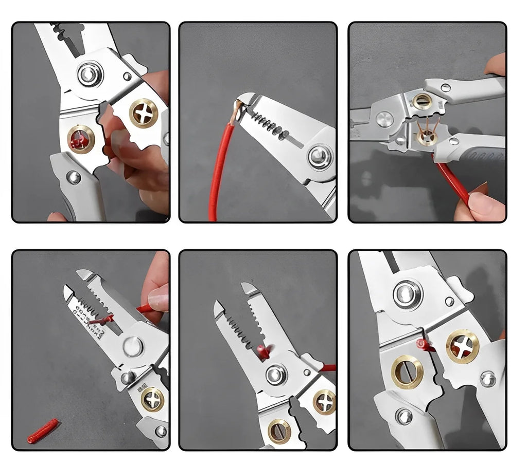 Multifunctional Wire Stripper Repair Tool Stripper Crimper Cable Cutter Stripper Crimping Pliers-Neverdie store