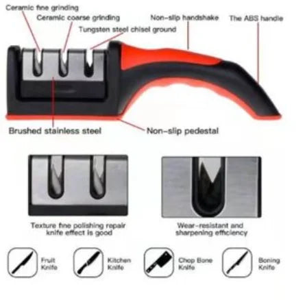Professional Stainless Steel Knives Sharpster With 3 Professional Sharppers 21.5x5,8X5,1 CM