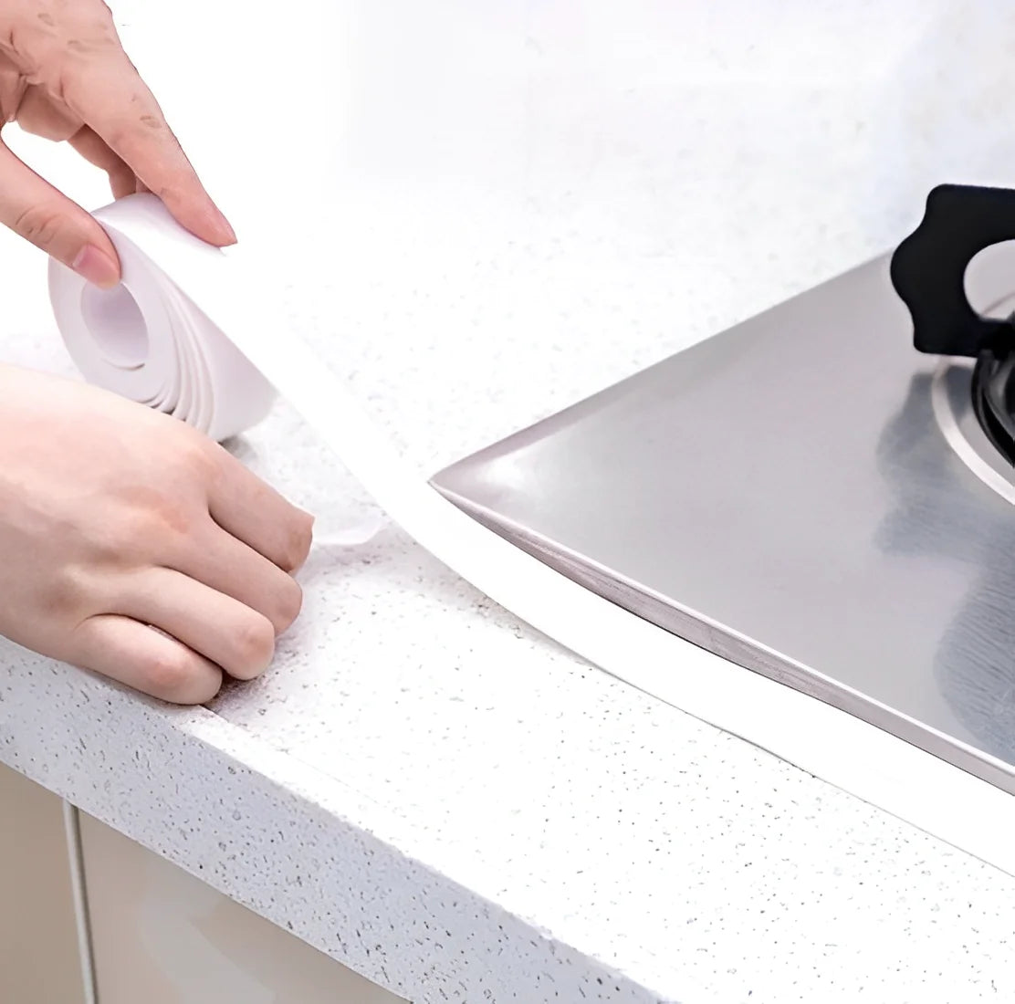 Kitchen Bathroom Adhesive Tape Stove Sealant Waterproof Sealing Tape-Neverdie store