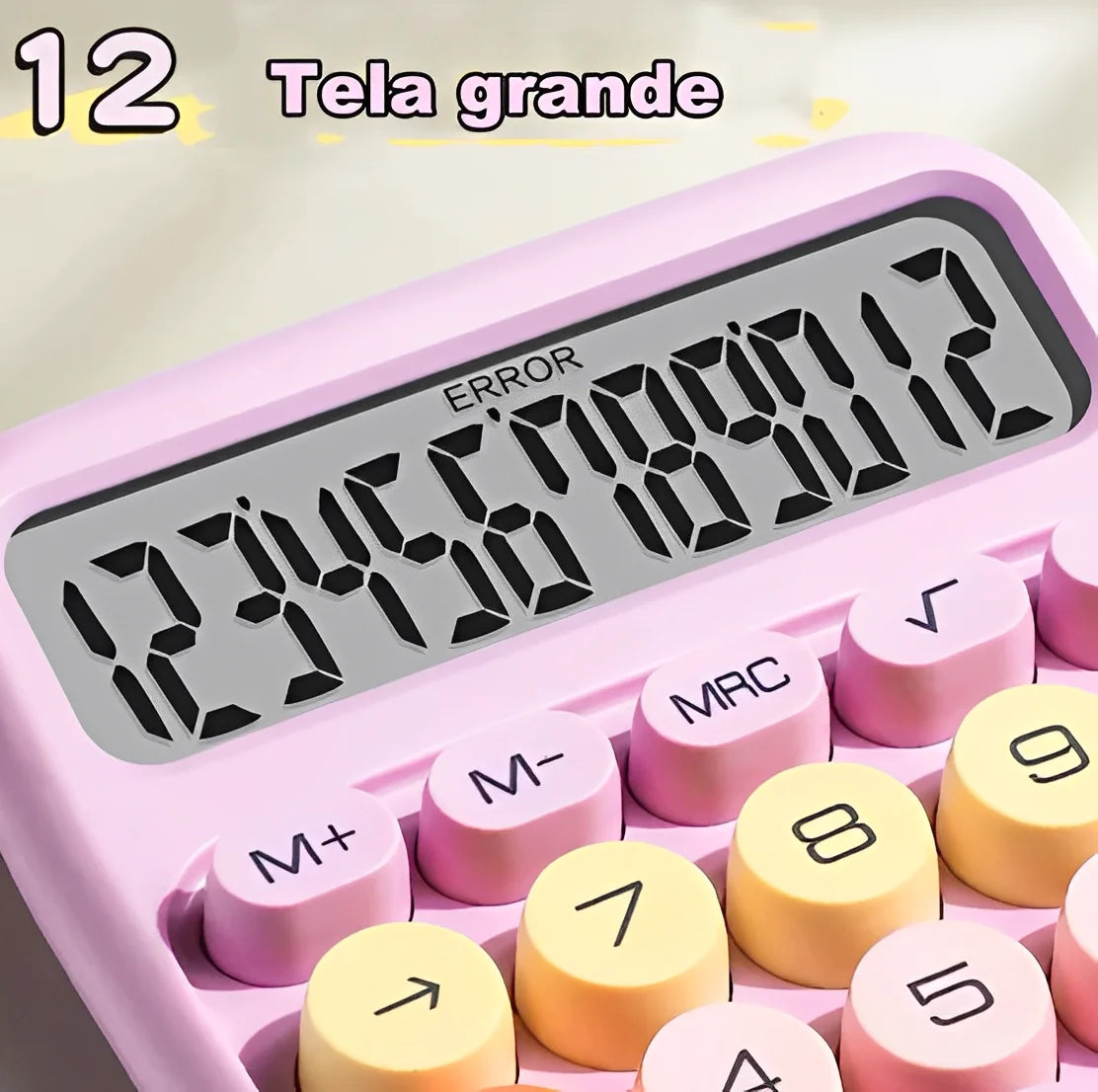 Morandi Color Calculator 12 Digit Multineos Mechanical Big Point Keyboard-Neverdie Store