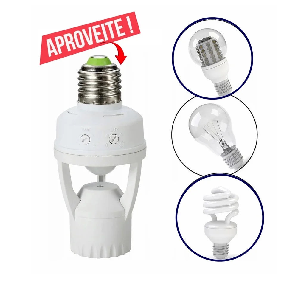 Presence Sensor With Photocell For Socket Lamp