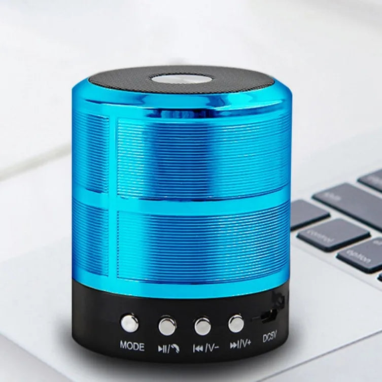 Caixa de Som 887 Mini Caixinha Bluetooth Portatil Usb Sd Fm Bateria Recarregavel Amplificada - Grave Potente