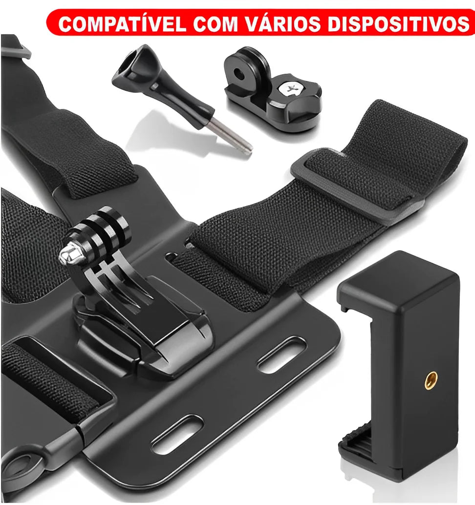 Adjustable Chest Holder for Mobile Phone and GoPro Camera on Chest for Motorcycle and Bike-Neverdie Store
