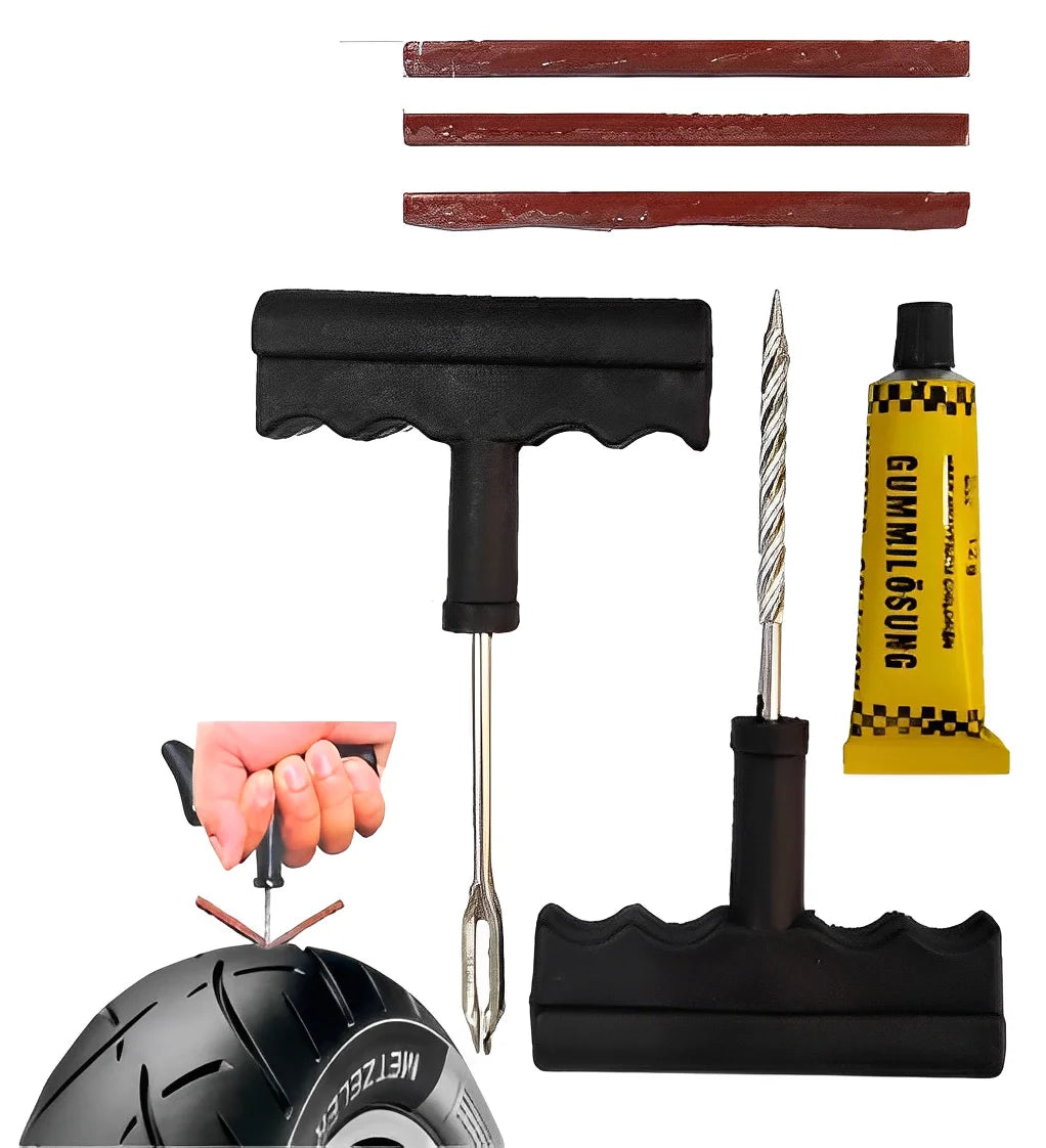 Car Car No Camera Tire Repair Kit + 3 Refis Noodles Tyre-Neverdie Store
