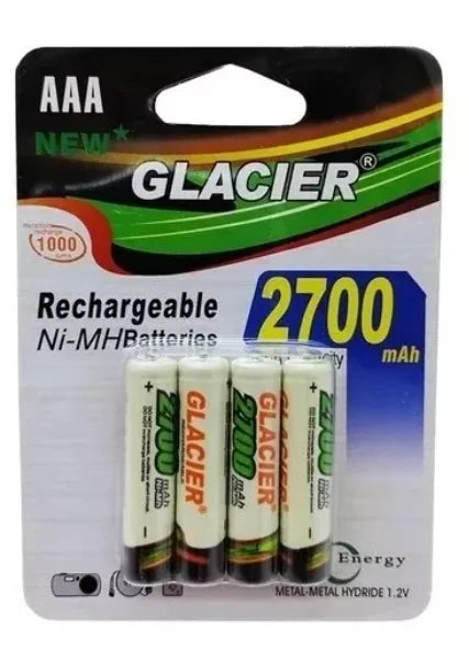 4 Batteries Rechargeable AAA 2700 In The Blister Ideal For Varios Rechargeable Device