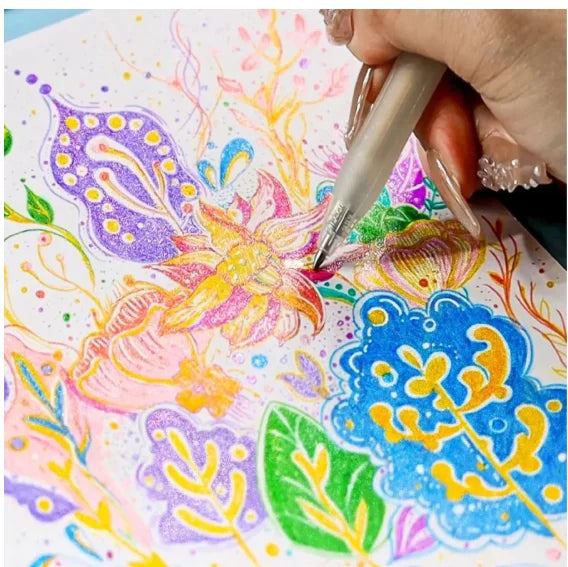 Colorgel Gel Pen Colorful Scented Pens Glitter Kit 24 Colors-Neverdie Store