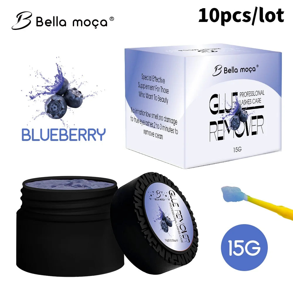 Bella moça 10PCS Lashes Glue Remover 5g Glue Remover Eyelash Extension Glue Remover No Irritating Quick Unloading Adhesive