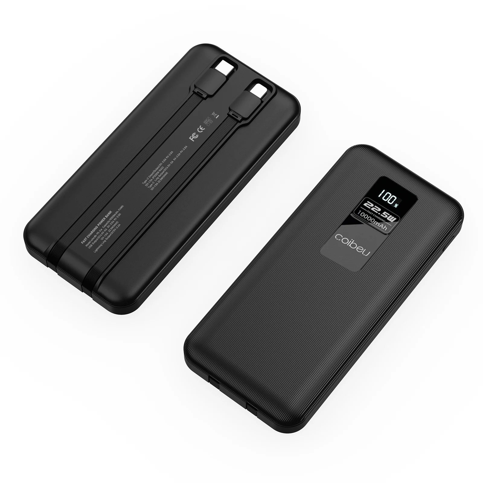 10000 and 20000 mAh, Portable Power Bank, Rechargeable Batteries, Portable Powerbank, Come with TYPE-C, USB, Digital Display