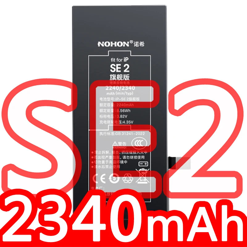 NOHON Battery For Apple iPhone SE 2016 2020 11 Pro 12 Mini 13 14 8 Plus 7 6S 6 X XR XS MAX Lithium Polymer Replacement Batteries