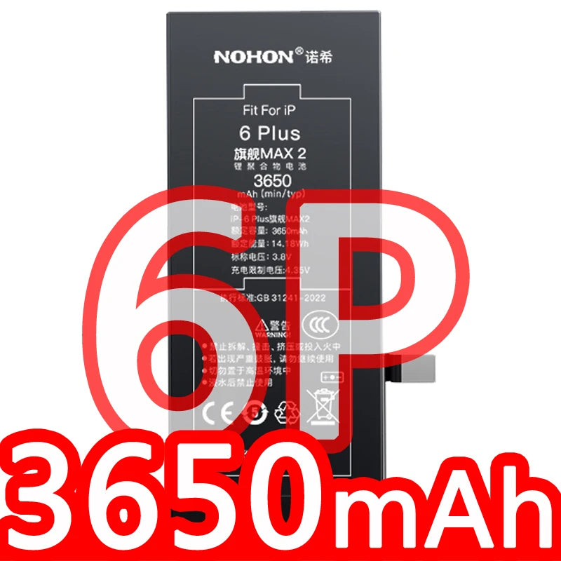 NOHON Battery For Apple iPhone SE 2016 2020 11 Pro 12 Mini 13 14 8 Plus 7 6S 6 X XR XS MAX Lithium Polymer Replacement Batteries