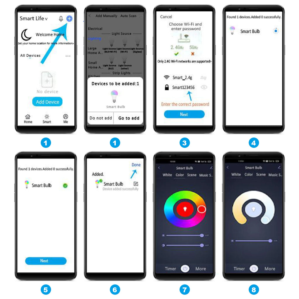 Smart lamp, Alexa original Portuguese, smart home, Tuya, smart home automation, Bluetooth control