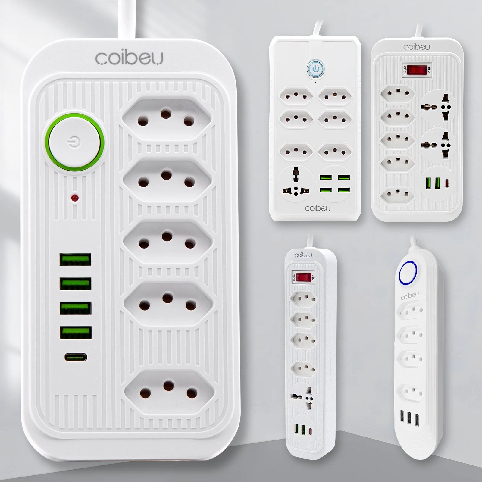 Extension Socket, Power Extension, USB Socket, Socket Line Filter, Regua Power Sockets, Electric Extension, 110-220V,10A