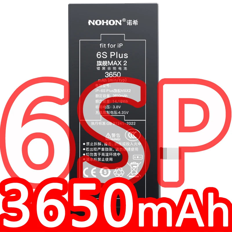 NOHON Battery For Apple iPhone SE 2016 2020 11 Pro 12 Mini 13 14 8 Plus 7 6S 6 X XR XS MAX Lithium Polymer Replacement Batteries