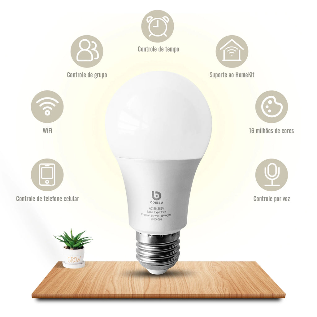 Smart lamp, Alexa original Portuguese, smart home, Tuya, smart home automation, Bluetooth control