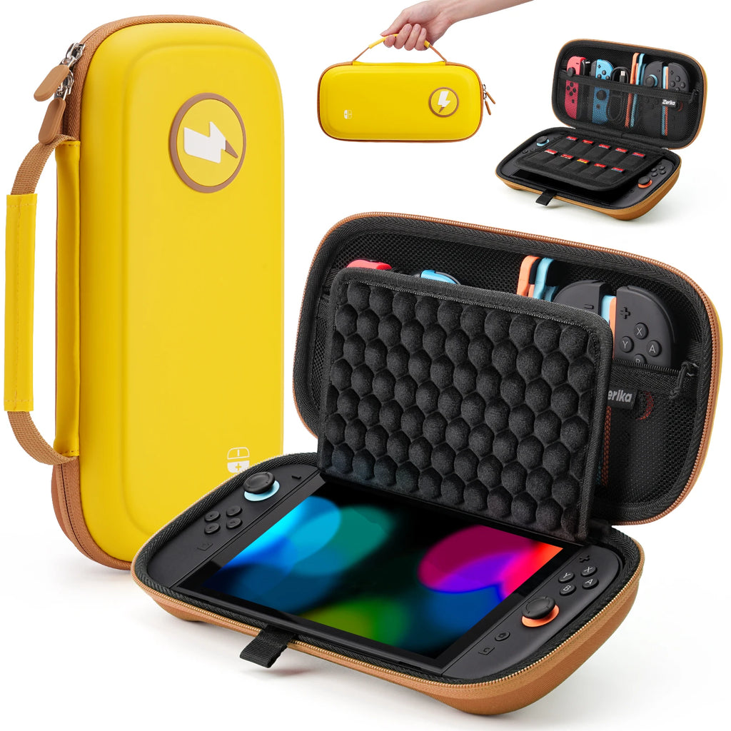 Travel Carrying Case For Nintendo Switch 2 & Switch OLED, Anti-Scratch Waterproof Protective Storage Bag with 10 Games Card slot