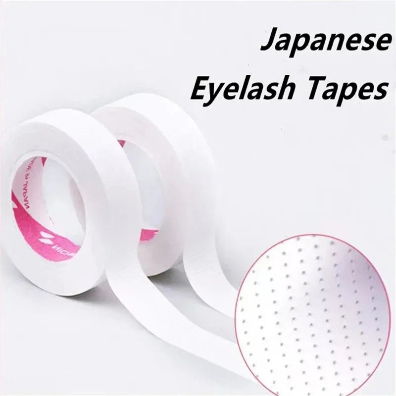 Micropore Tape for Eyelashes 20PCS Japanese Eyelash Tapes Micropore Tape Makeup Eyes Tape for Eyelash Extension Breathable Tapes