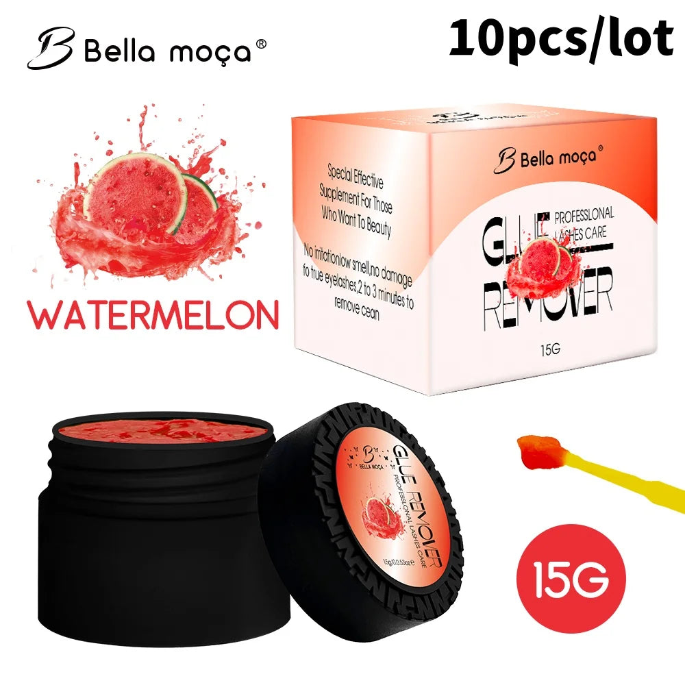Bella moça 10PCS Lashes Glue Remover 5g Glue Remover Eyelash Extension Glue Remover No Irritating Quick Unloading Adhesive
