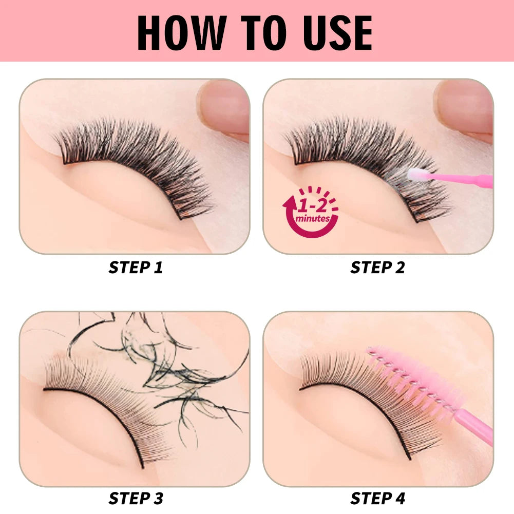 Bella moça 10PCS Lashes Glue Remover 5g Glue Remover Eyelash Extension Glue Remover No Irritating Quick Unloading Adhesive