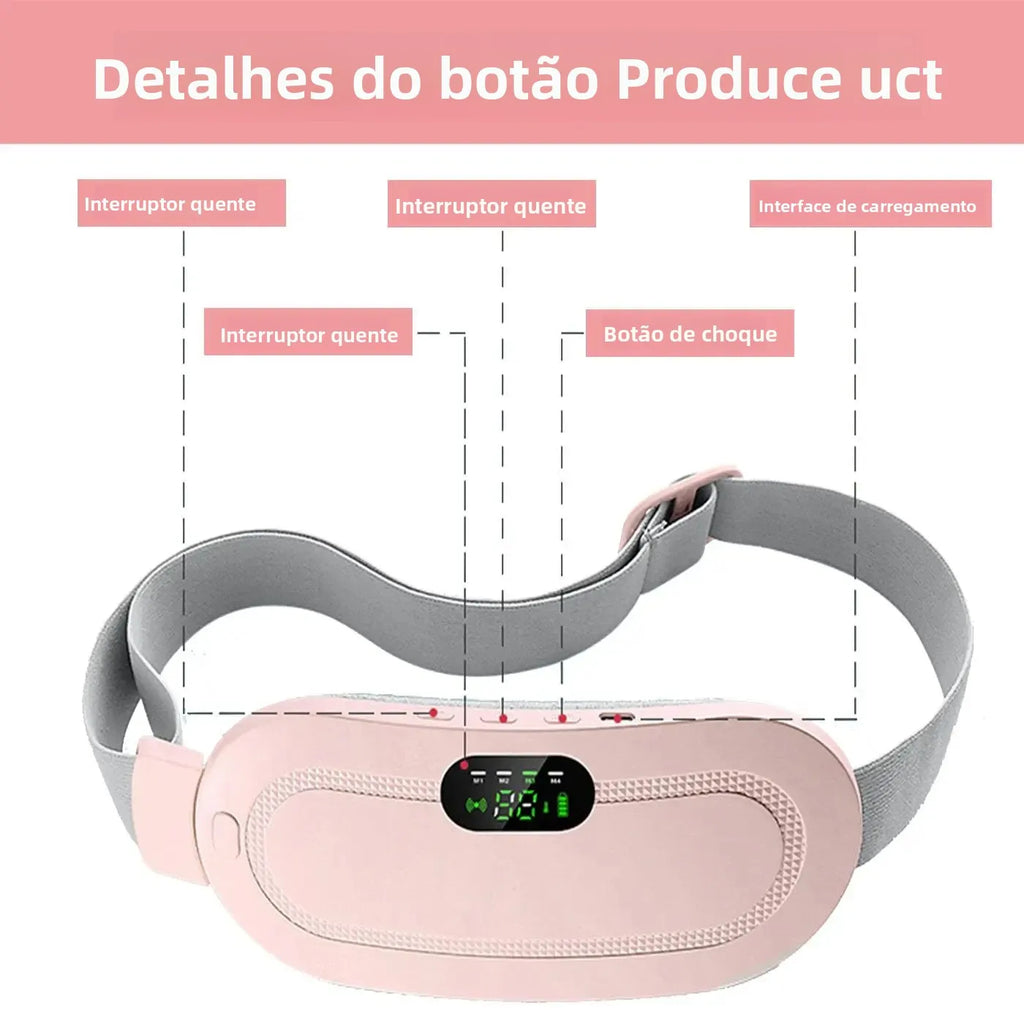 Portable Heated Massage Warming Palace Belt Intelligent Heating Waist Device for Girls Menstrual Period Auntie