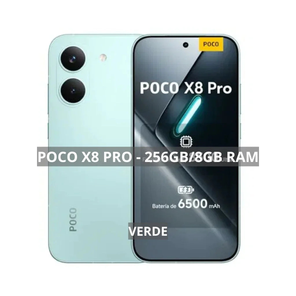 Poco X8 PRO 5G, 256/8GB, MediaTek Dimensity 8500-Ultra, Bateria 6500mAh,Versão Global ,Câmera 50MP