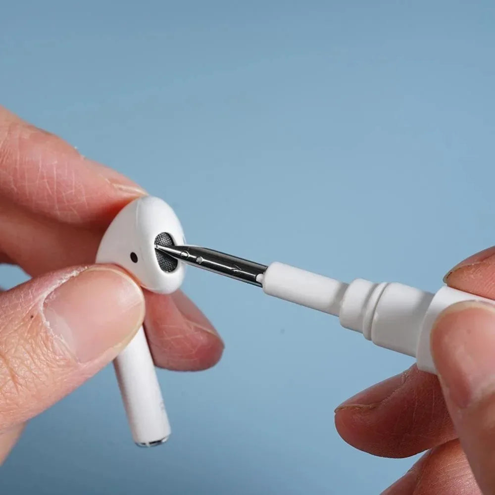 Kit de Limpeza 2 em 1 Caneta de Limpeza de Fone de Ouvido para Airpods 3 Pro Estojo 13 Escovas Ferramentas de Limpeza de Fones de Ouvido