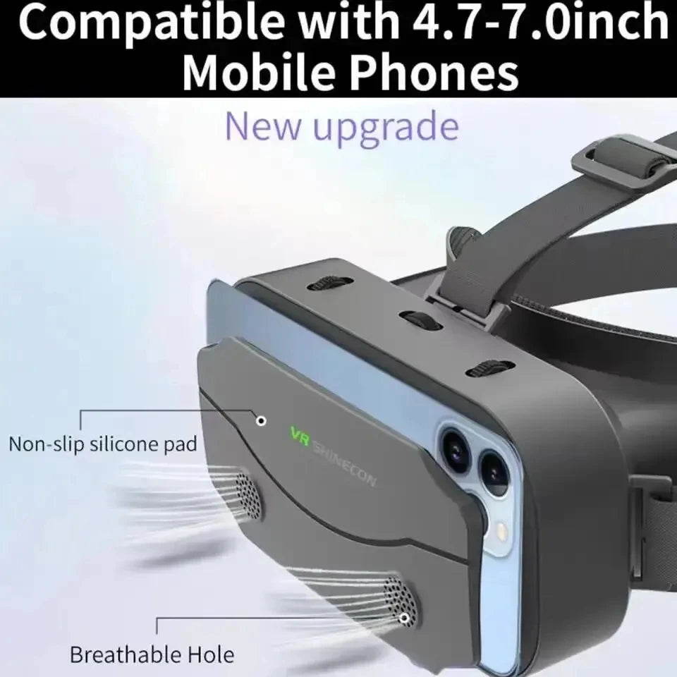 Óculos de Realidade Virtual 3D VR Dispositivos Headset Capacete Lentes Óculos Inteligentes Para Smartphones Telefone Celular Jogo Viar Viewer Set